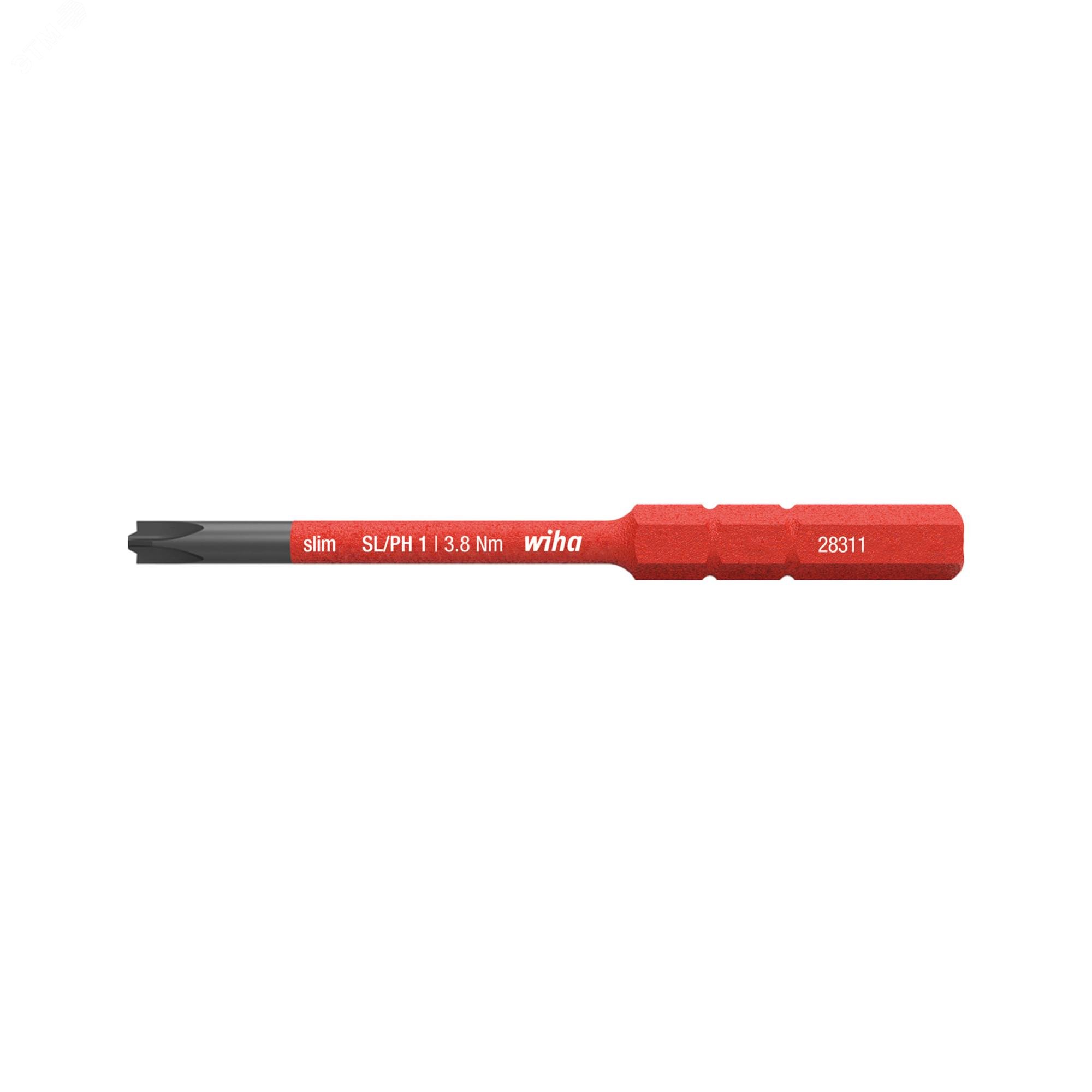 Изображение товара Насадка диэлектрическая SlimBit Electric SL/PH1х75мм 283113 (шт) Изображение товара Насадка диэлектрическая SlimBit Electric SL/PH1х75мм 283113 (шт)