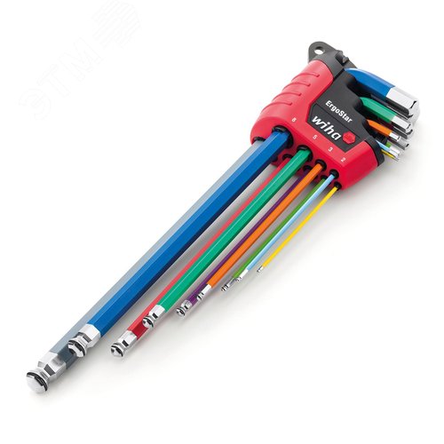 Изображение товара Набор шестигранников Г-образных 1,5-10мм 9шт ErgoStar MagicRing (шт)