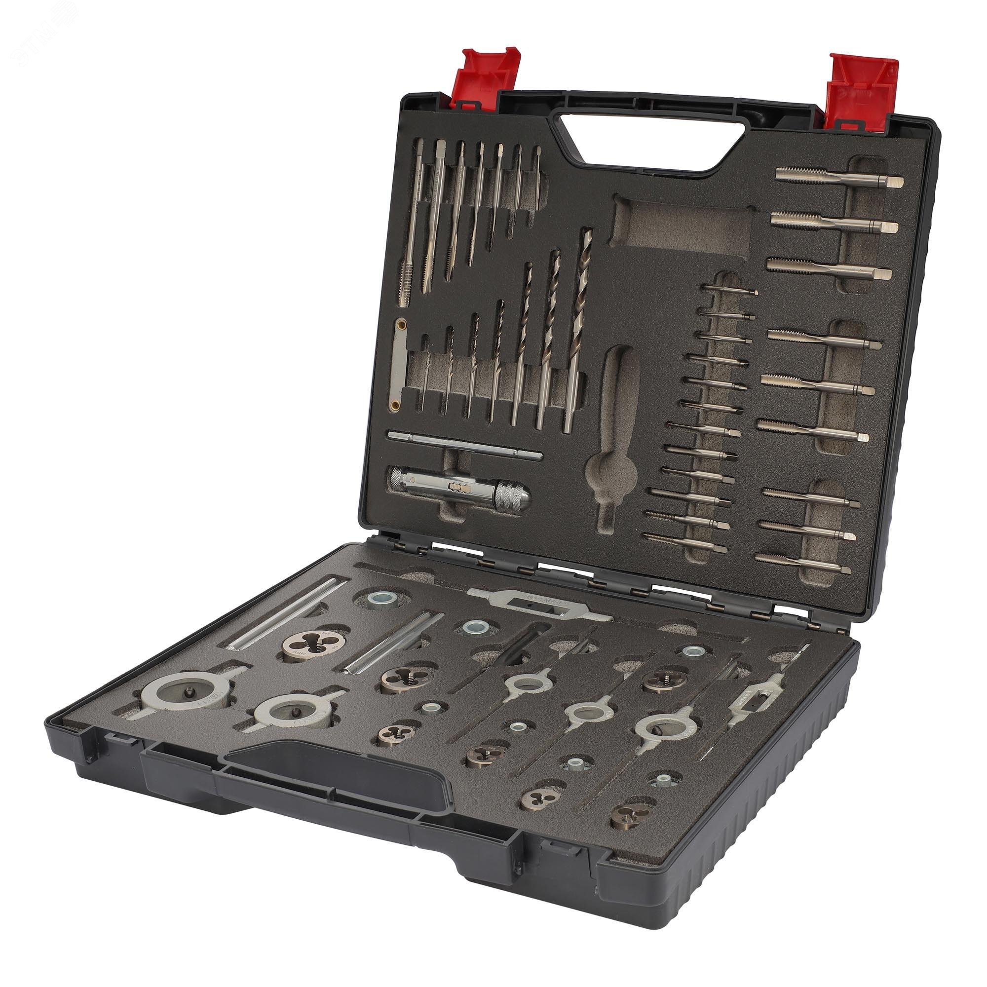 Изображение товара Набор метчиков и плашек M3 -M12 HSS-G 59пр (шт)