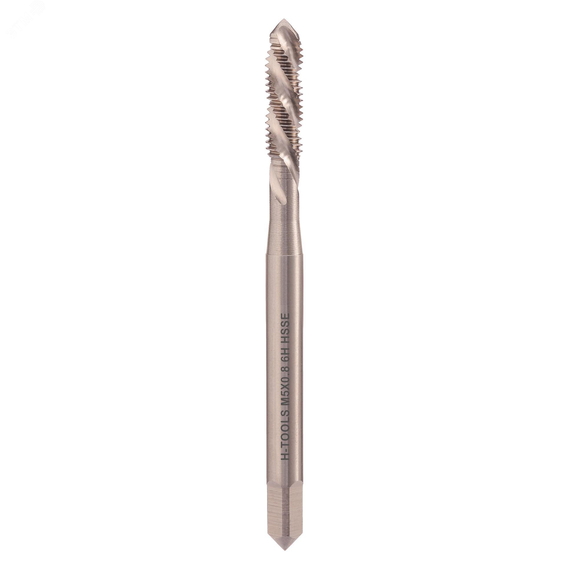 Изображение товара Метчик левый винтовой М5х0,8 DIN371 HSSE 6h C/2-3P R35