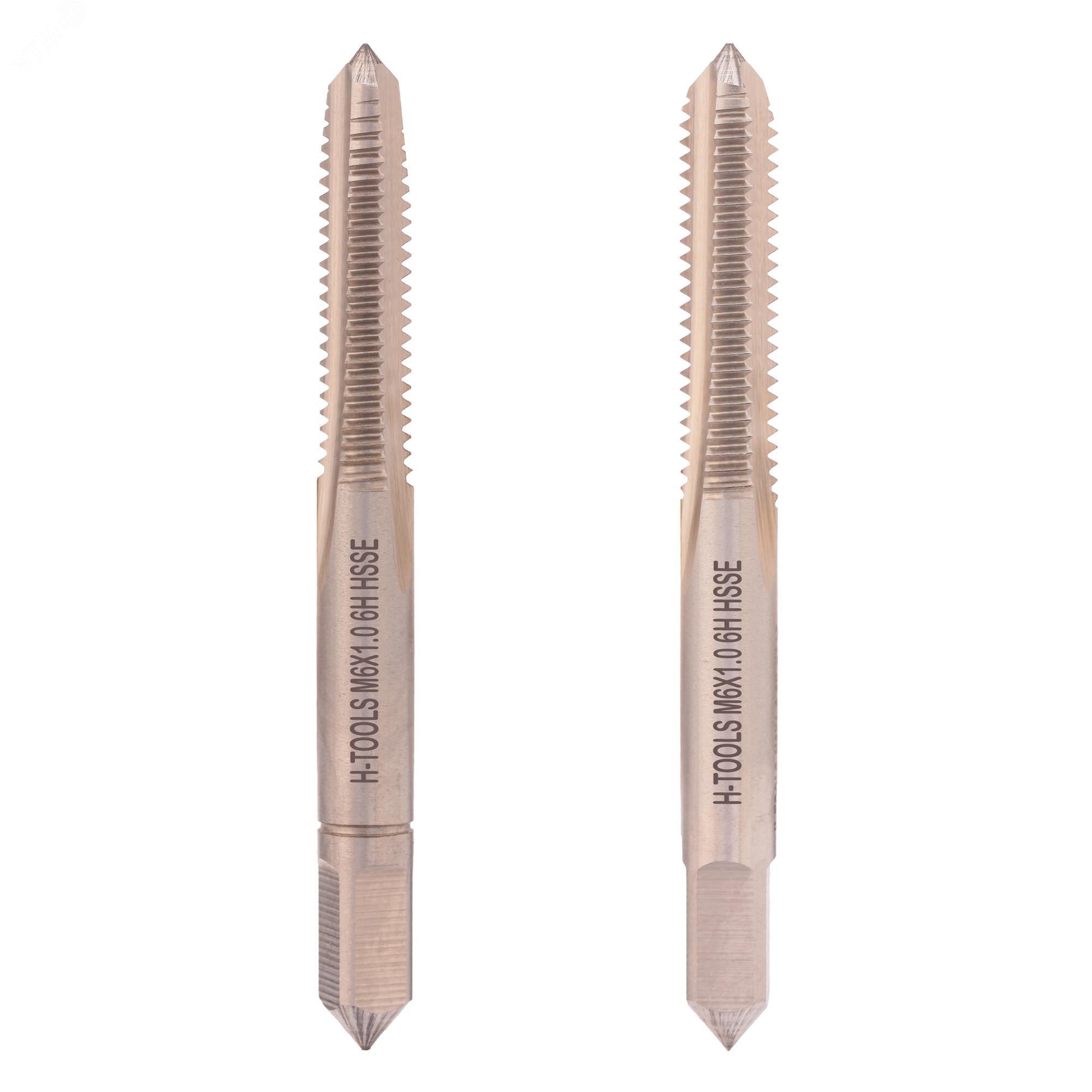 Изображение товара Набор метчиков 2 шт М6х1,0 DIN352 6h HSSE комплект