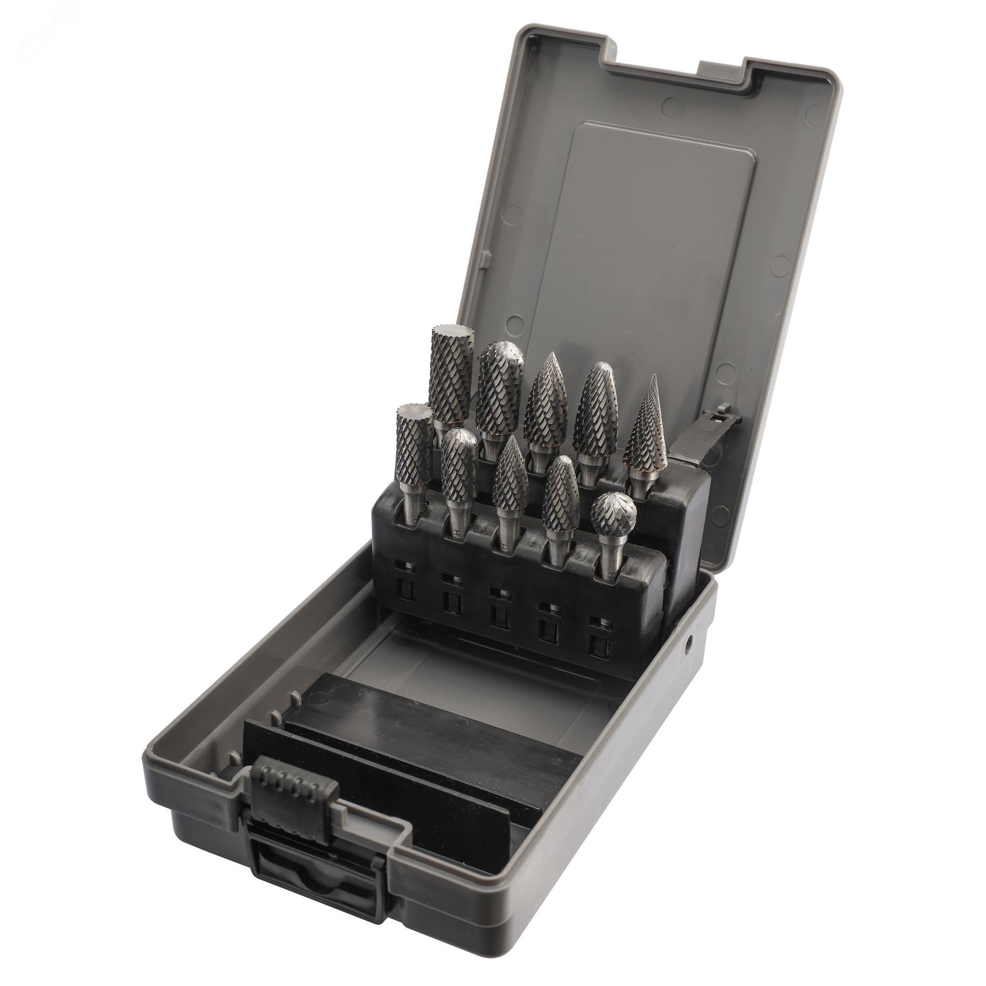 Изображение товара Набор бор-фрез твердосплавных 10шт HM (шт)