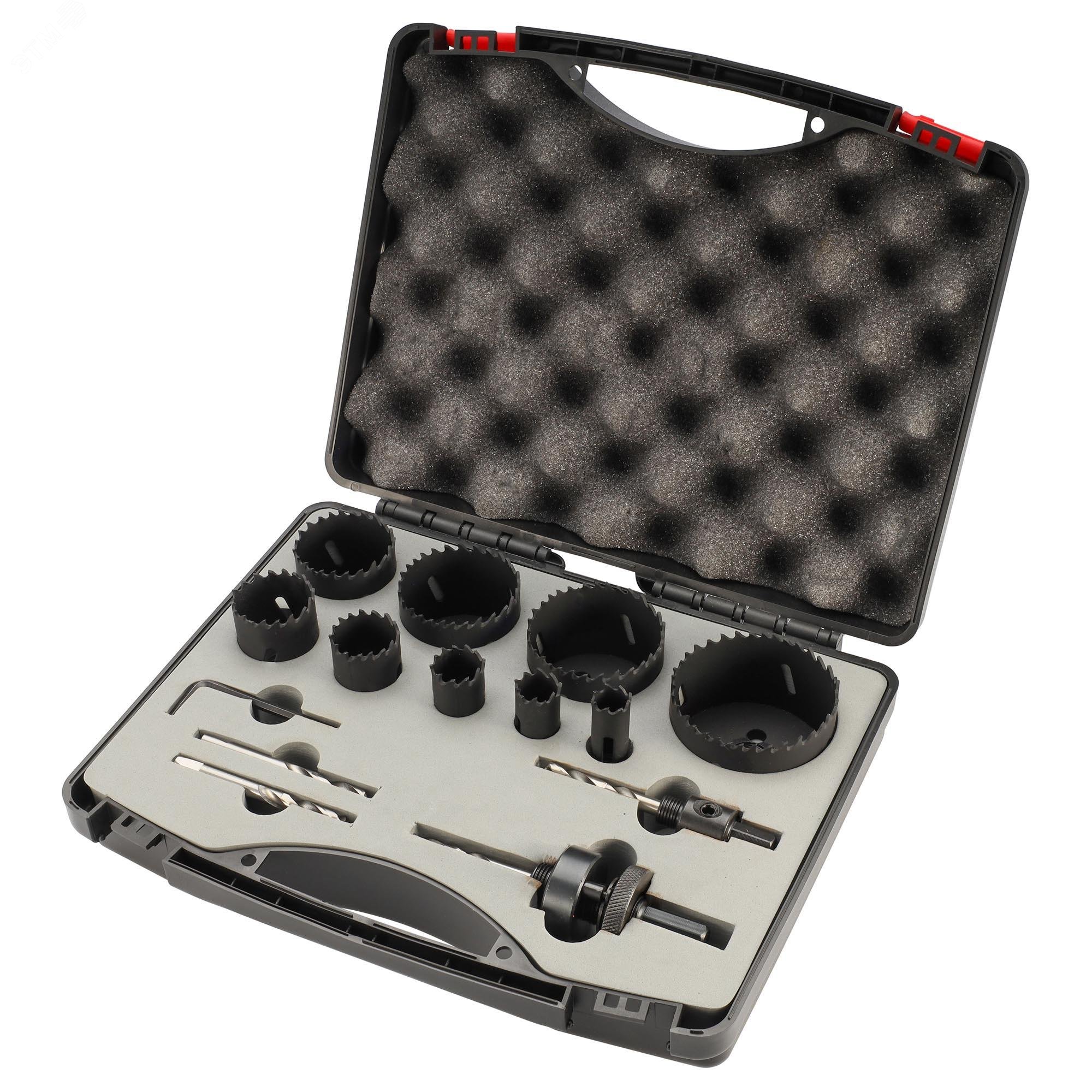 Изображение товара Набор коронок Bi-metall 16-67мм HSSE-Co8 14пр (шт)