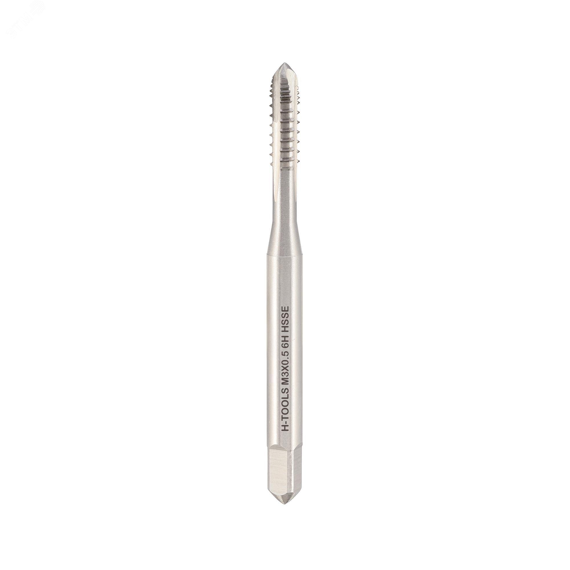 Изображение товара Метчик шахматный М3х0,5 DIN371 HSSE 6h B-AZ/4-5P 56мм a=2,7 (шт)