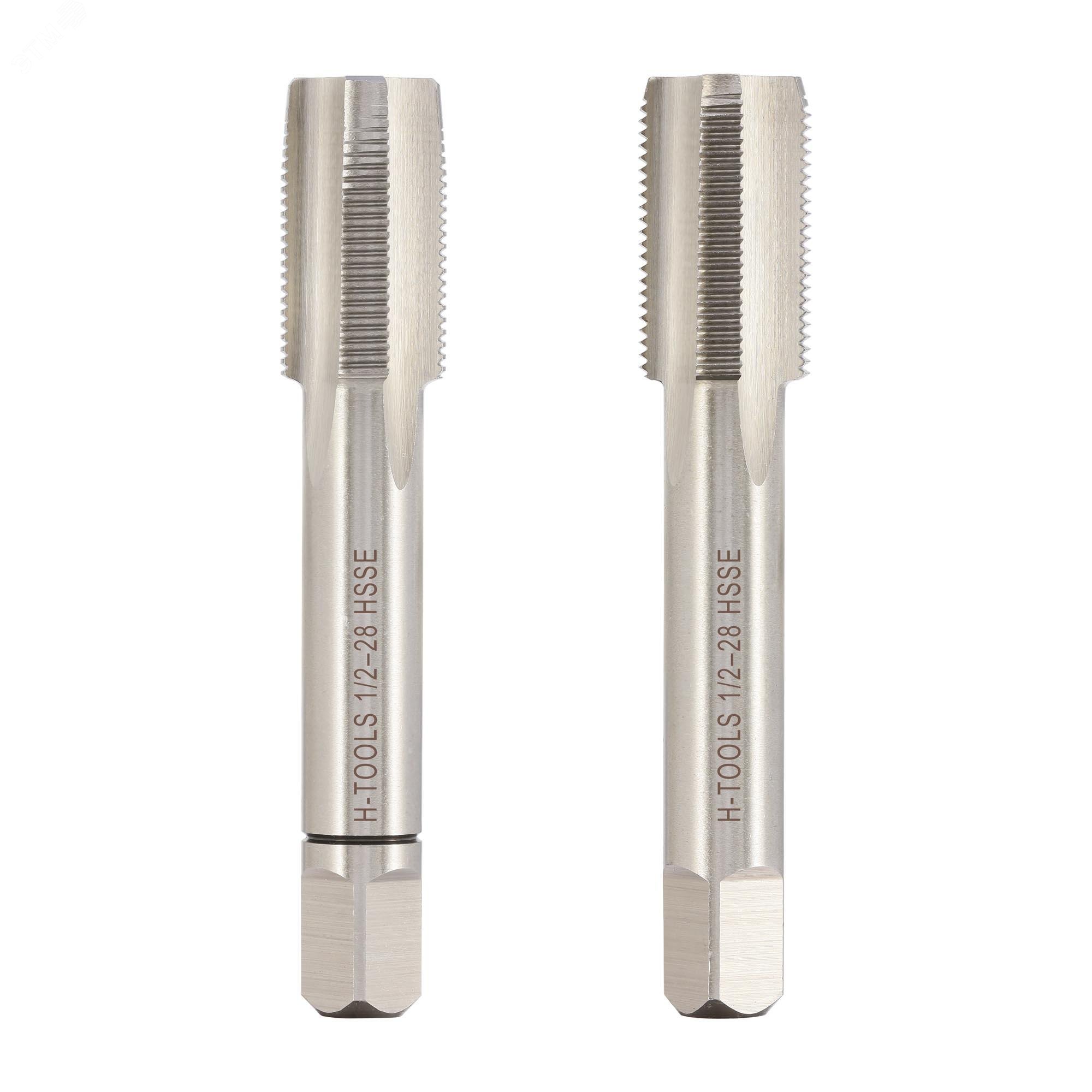 Изображение товара Набор метчиков 2 шт UNEF 1/2 -28 HSSE для резьбы по металлу