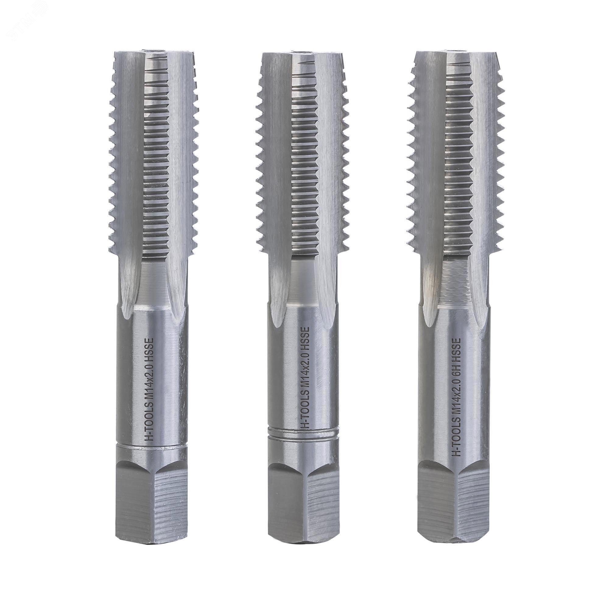 Изображение товара Набор метчиков 3шт М14х2,0 DIN352 6h HSSE для внутренней резьбы