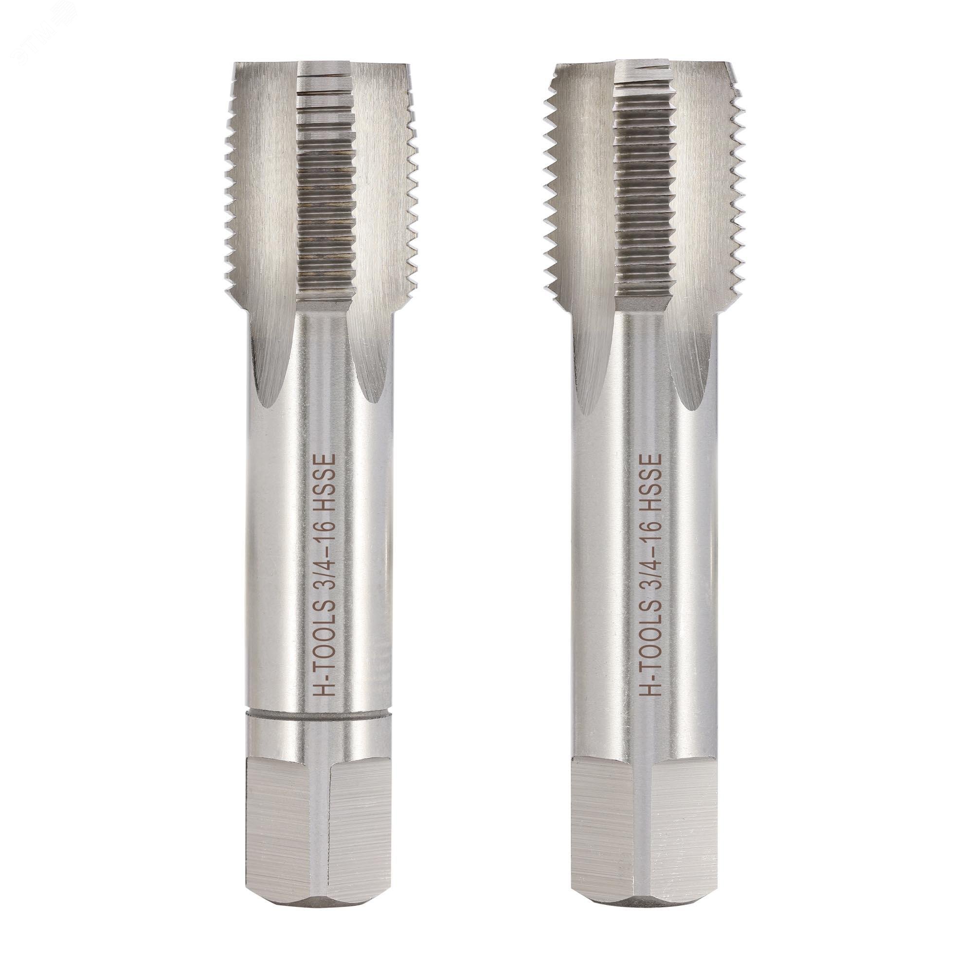 Изображение товара Набор метчиков 2шт UNF 3/4 -16 DIN2181 HSSE (шт)