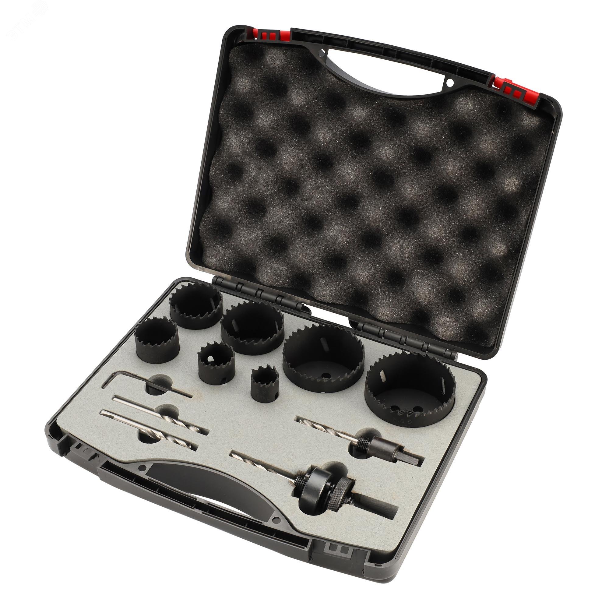 Изображение товара Набор коронок Bi-metall 22-68мм HSSE-Co8 12пр (шт)