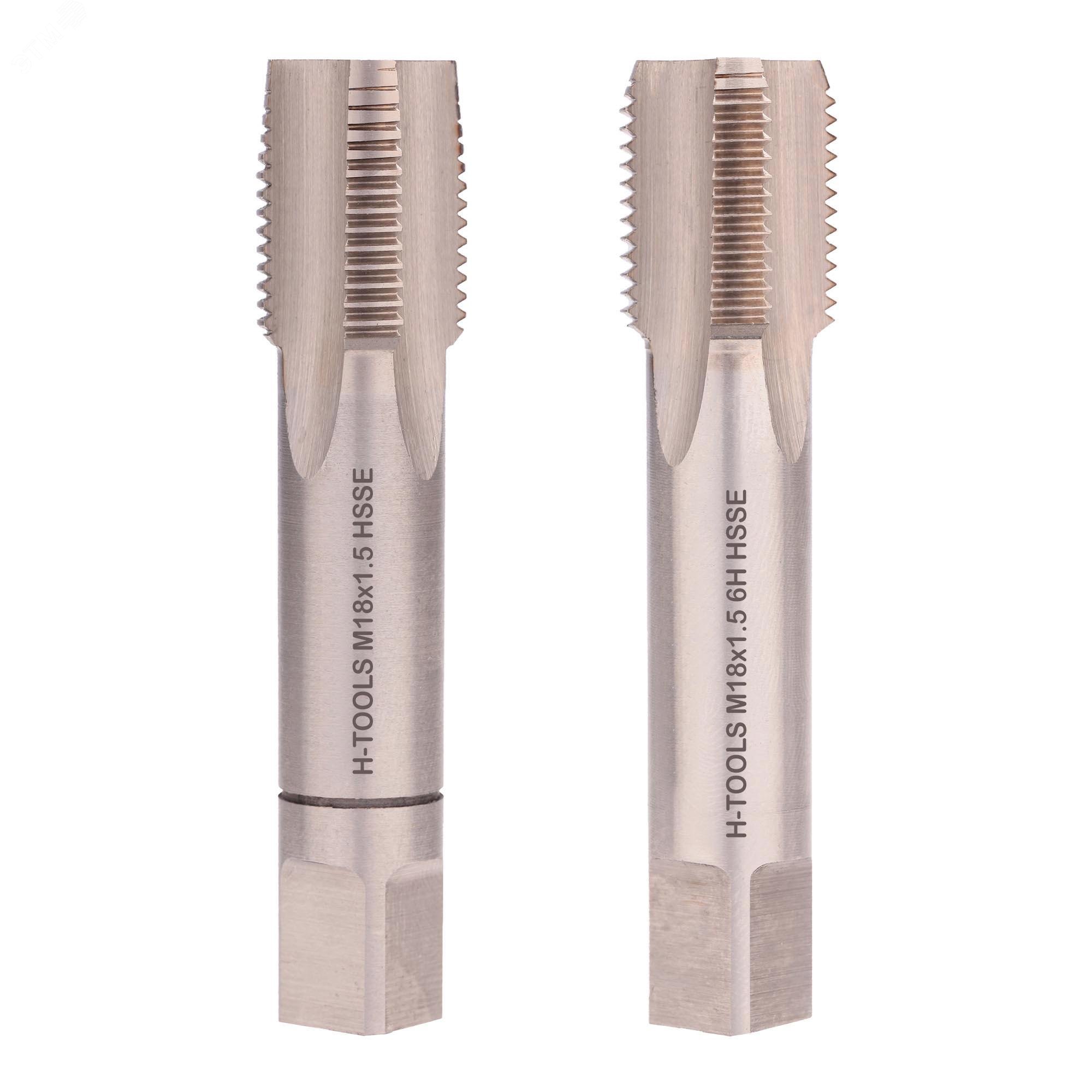 Изображение товара Набор метчиков M18x1,5 HSSE 2шт для точной внутренней резьбы
