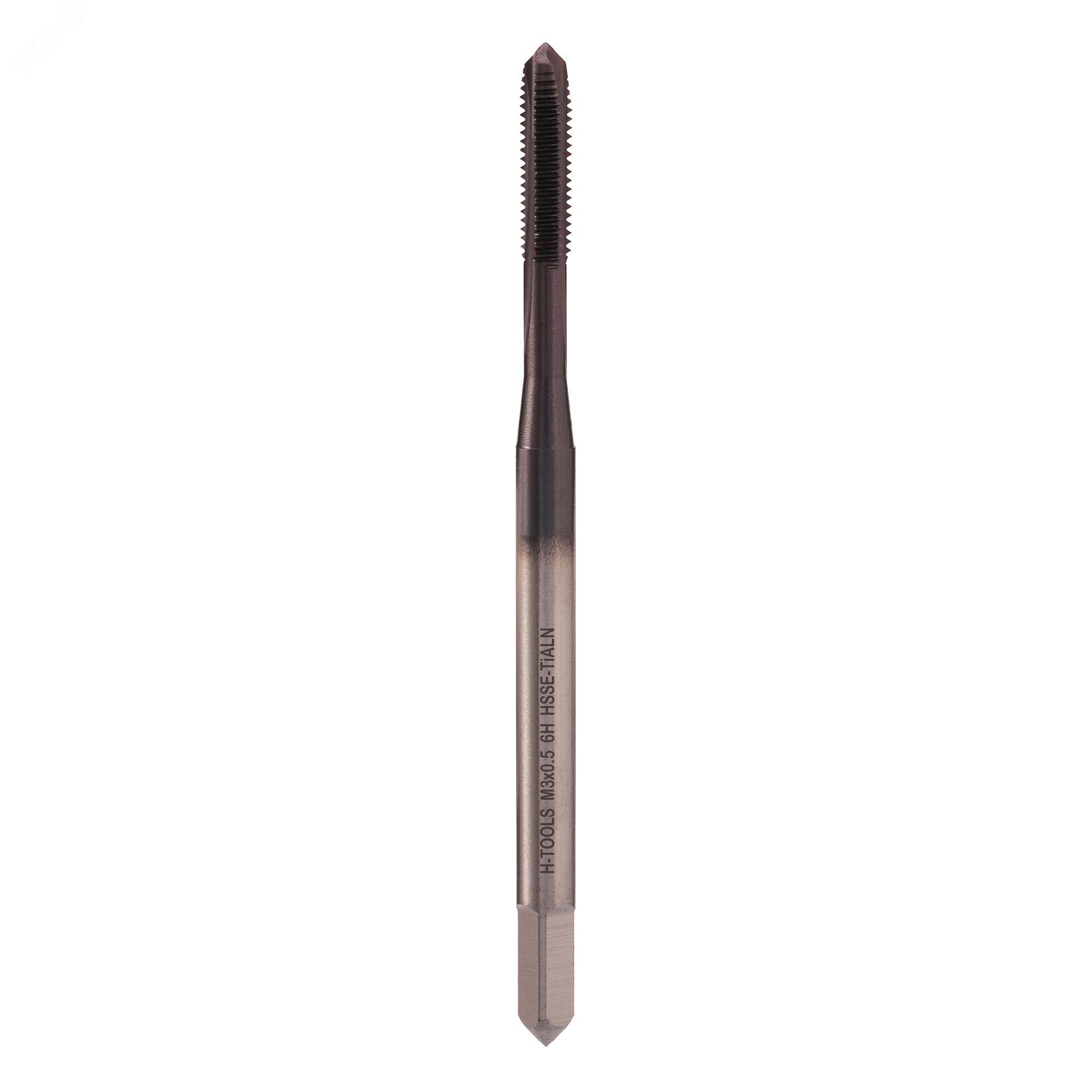 Изображение товара Метчик машинный М3х0,5 DIN371 HSSE-TiALN 6h B/4-5P (шт)