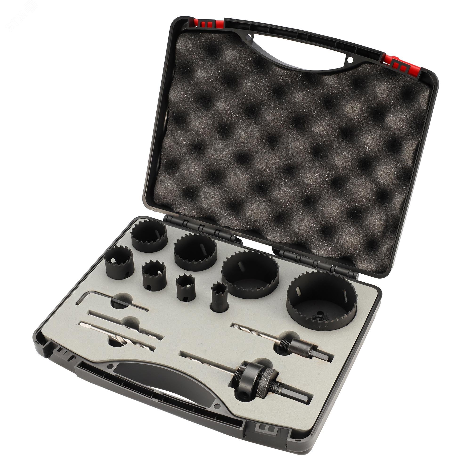 Изображение товара Набор коронок Bi-metall 16-67мм HSSE-Co8 13пр (шт)