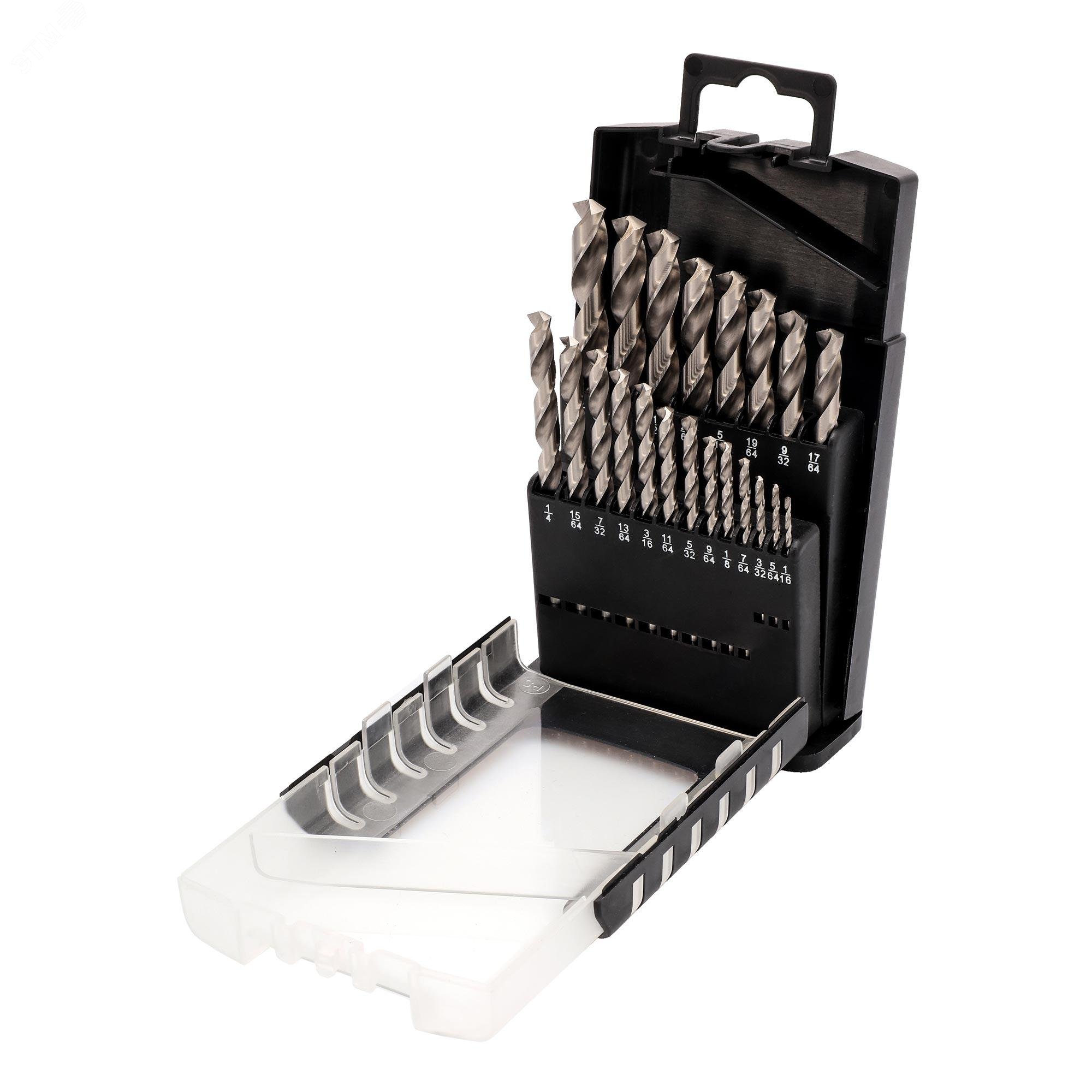 Изображение товара Набор дюймовых сверл по металлу H-Tools 1/16" - 3/8"