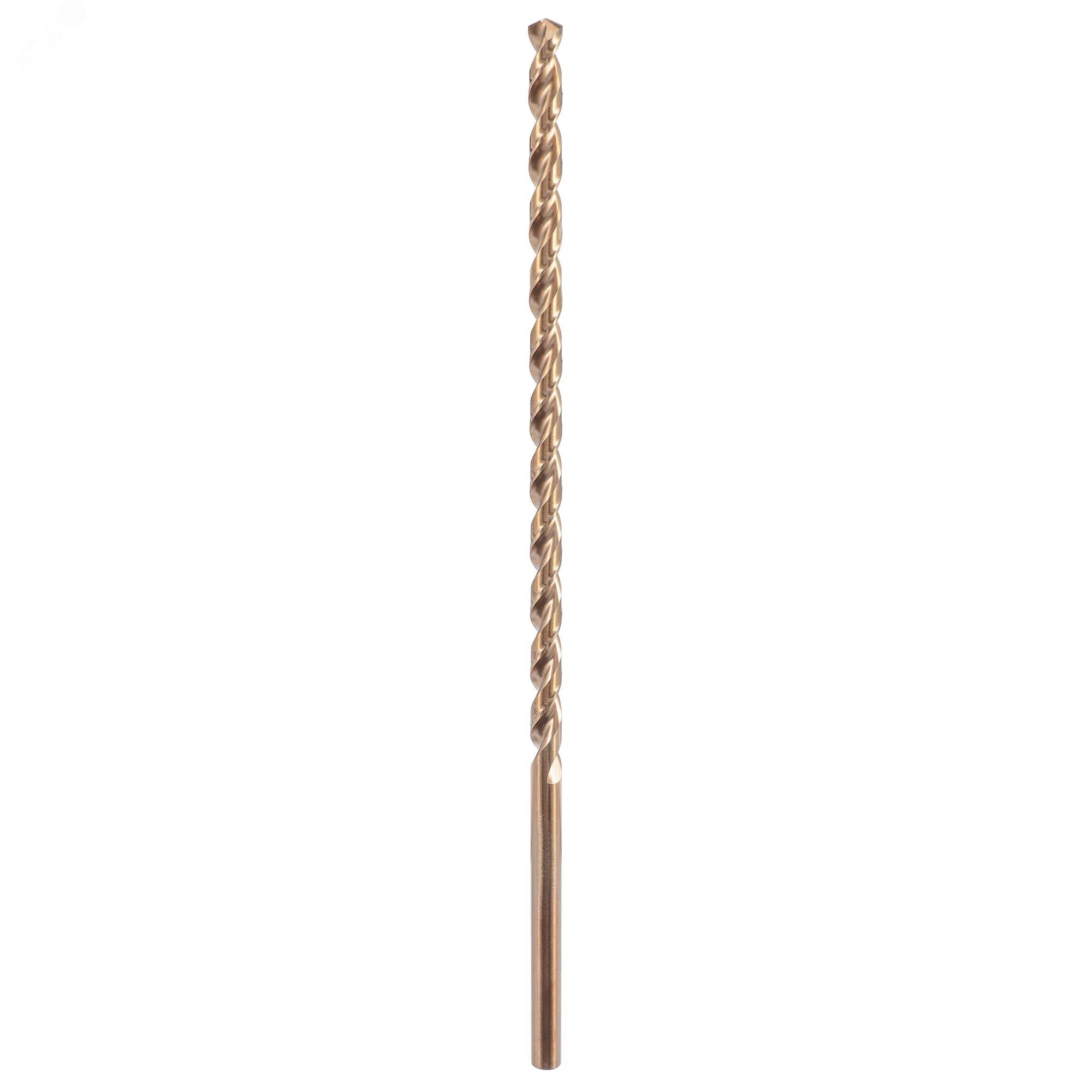 Изображение товара Сверло удлиненное по металлу 4,8x250/180мм HSSE-Co5 135°