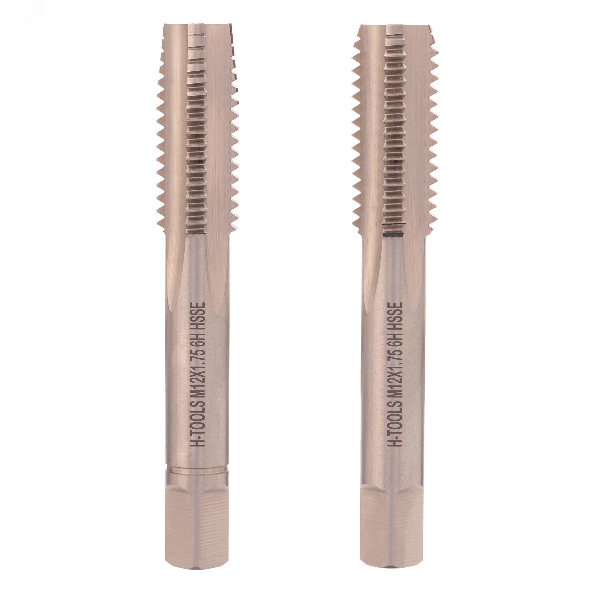 Изображение товара Набор метчиков 2шт М12х1,75 DIN352 6h HSSE (комплект)