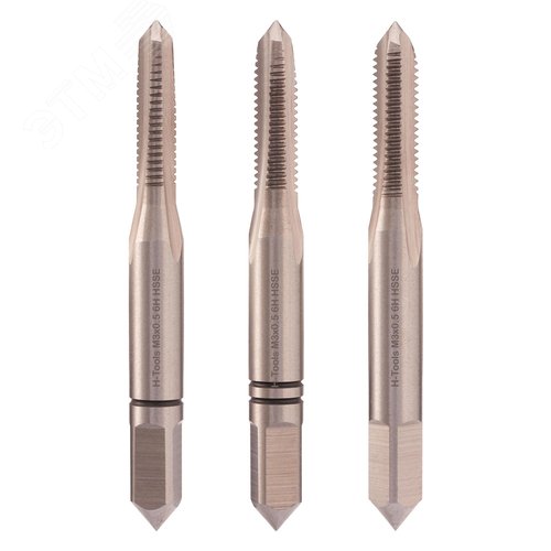 Изображение товара Набор метчиков 3шт М3х0,5 DIN352 6h HSSE (комплект)