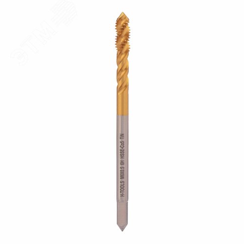 Изображение товара Метчик машинный винтовой М6х0,5 DIN374 HSSE-TiN 6h C/2-3P R45 80мм a=3,4 (шт)