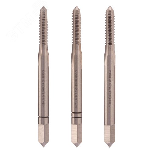 Изображение товара Набор метчиков 3шт М2,5х0,45 DIN352 6h HSS-G (комплект)