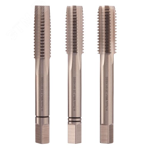 Изображение товара Набор метчиков 3шт М8х1,25 DIN352 6h HSS-G (комплект)