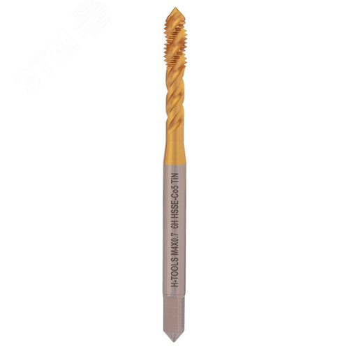 Изображение товара Метчик винтовой машинный М4х0,7 DIN371 6h HSSE-TiN (шт)