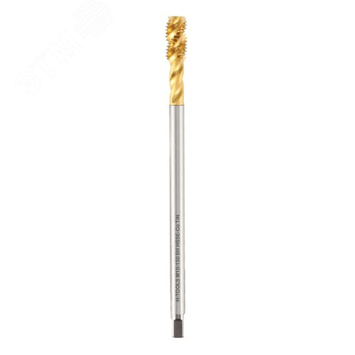 Изображение товара Метчик удлиненный винтовой М10х1,5 HSSE-TiN 6h C/2-3P R45 150мм a=5,5 (шт)
