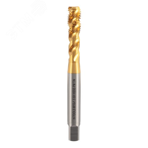 Изображение товара Метчик машинный винтовой М10х1,5 DIN371 HSSEPM-TiN 6h C/2-3P R45 100мм a=8,0 (шт)