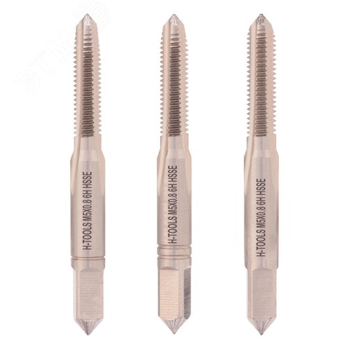 Изображение товара Набор метчиков 3шт М5х0,8 DIN352 6h HSSE (комплект)