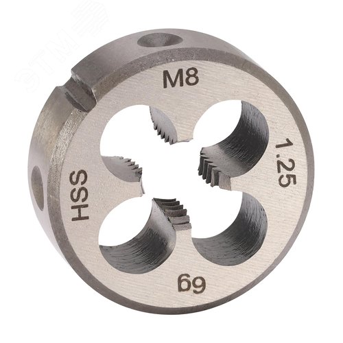 Изображение товара Плашка М8х1,25 DINEN22568 HSS 6g 25х9мм (шт)