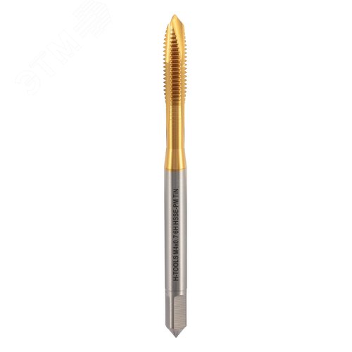 Изображение товара Метчик машинный М4х0,7 DIN371 HSSEPM-TiN 6h B/4-5P 63мм a=3,4 (шт)