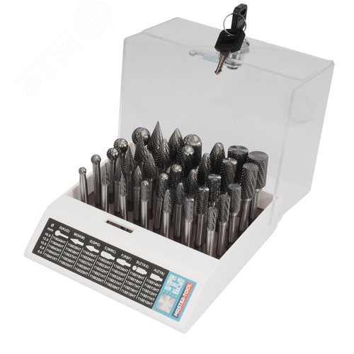 Изображение товара Набор бор-фрез твердосплавных 35шт HM (шт)