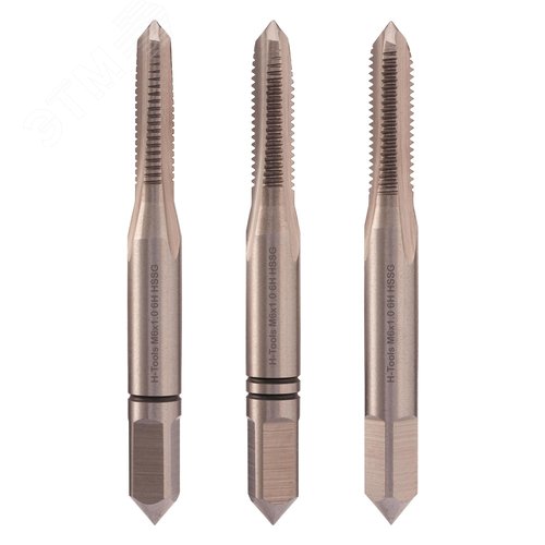 Изображение товара Набор метчиков 3шт М6х1,0 DIN352 6h HSS-G (комплект)