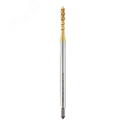 Изображение товара Метчик удлиненный винтовой М4х0,7 HSSE-TiN 6h C/2-3P R45 100мм a=4,0 (шт)