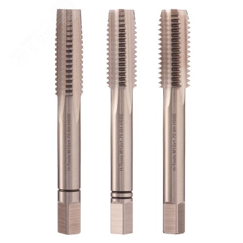 Изображение товара Набор метчиков 3шт М12х1,75 DIN352 6h HSSE (комплект)