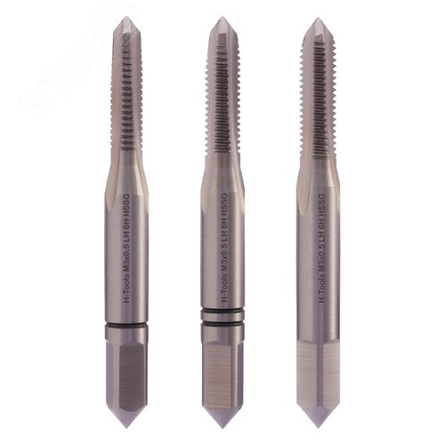 Изображение товара Набор левых метчиков М3х0,5 DIN352 HSS-G 6h (шт)