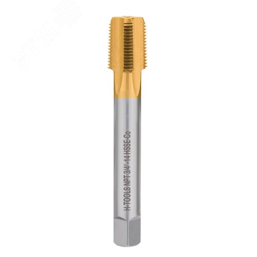 Изображение товара Метчик машинный конический NPT 3/4 -14 HSSE-TiN C/2-3P 60° (шт)