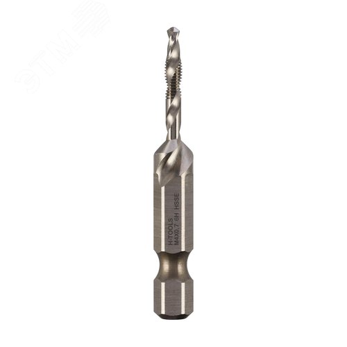 Изображение товара Метчик для шуруповерта 3 в 1 М4х0,7 HSSE 6h 54мм a=1/4 (шт)