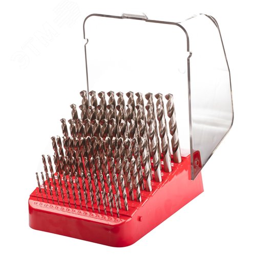 Изображение товара Набор сверл по металлу 1-10мм 91шт DIN338 HSS-G 135° (шт)