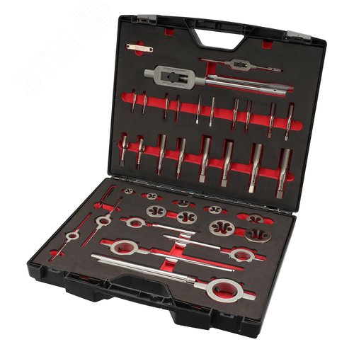 Изображение товара Набор метчиков и плашек UNF 1/4 -1,0 HSS-G 37пр (шт)