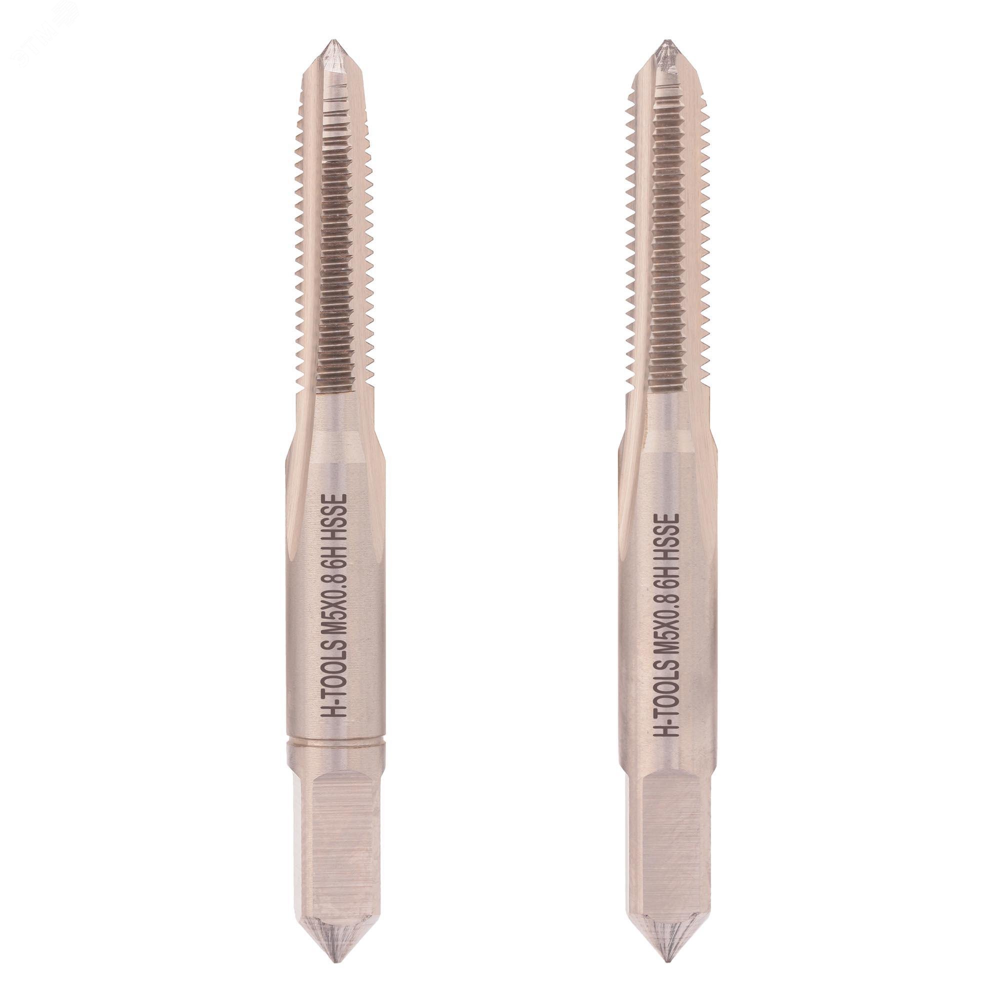 Изображение товара Набор метчиков 2шт М5х0,8 DIN352 6h HSSE (комплект)