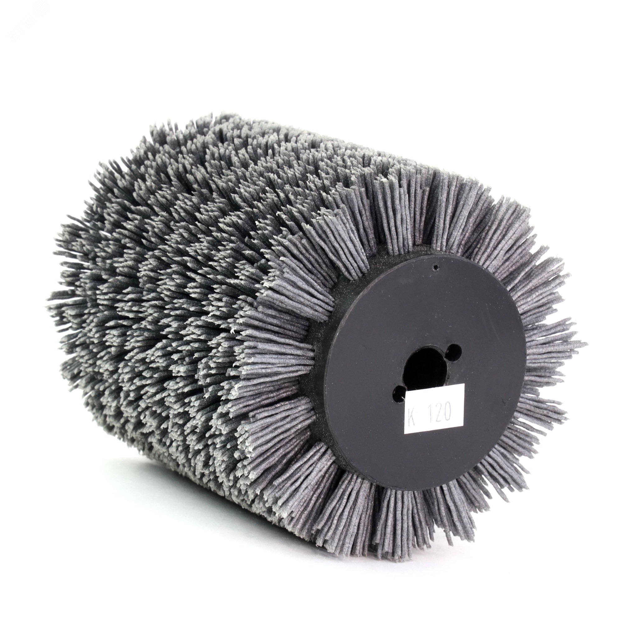 Изображение товара Щетка Д100x100x19,5+4 паза ворс полимер-абразив P120 по дереву для щеточных шлиф машин с валом Д19+4 (1-203) (шт)