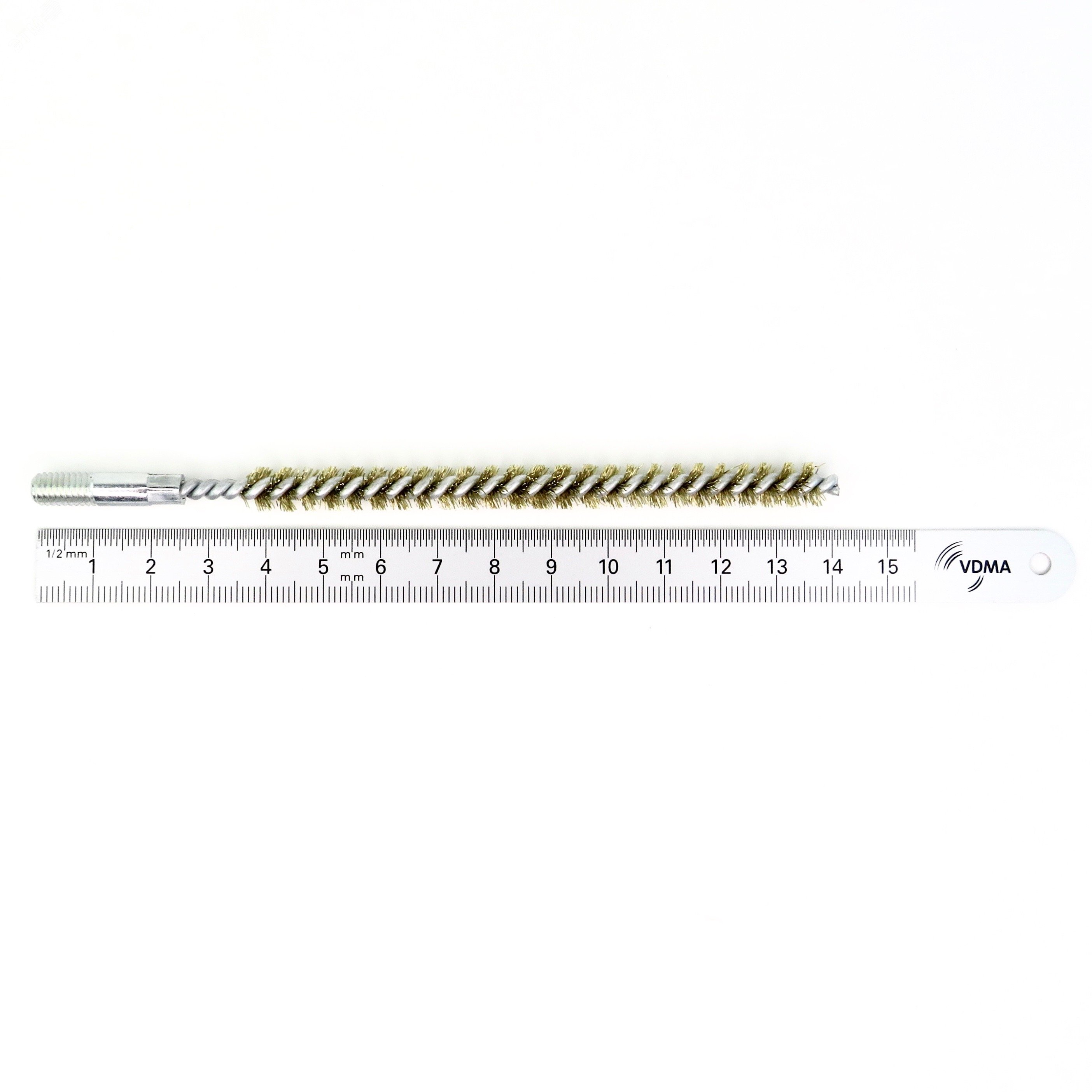 Изображение товара Щетка ерш Д8х100х140 латунь М6 для очистки котлов и теплообменников Германия