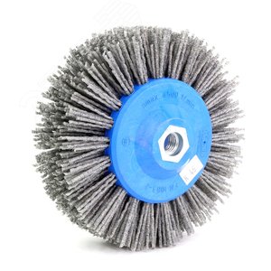 Изображение товара Щетка дисковая Д140x55xM14, ворс полимер-абразив P46 по дереву для УПМ УШМ (болгарка) (1-052) (шт)