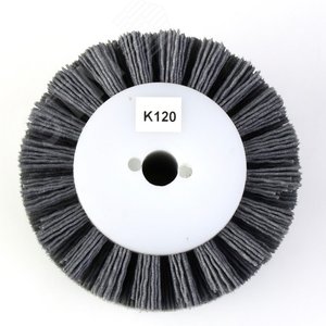 Изображение товара Щетка для Makita 9741, Д100x120x12,7+2 отв, ворс полимер-абразив P120 по дереву (1-096) (шт)