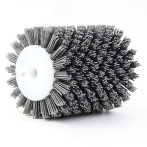 Изображение товара Щетка для Makita 9741, Д100x120x12,7+2 отв, ворс полимер-абразив P80 по дереву (1-055) (шт)