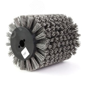 Изображение товара Щетка для Makita 9741, Д100x120x12,7+2 отв, ворс полимер-абразив P80, черный корпус по дереву (1-172) (шт)