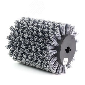 Изображение товара Щетка для Makita 9741, Д100x120x12,7+2 отв, ворс полимер-абразив P180, черный корпус по дереву (1-174) (шт)