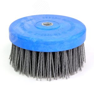 Изображение товара Щетка чашечная Д130x70xM14, ворс полимер-абразив P60 по дереву для УПМ УШМ (болгарка) (1-017) (шт)