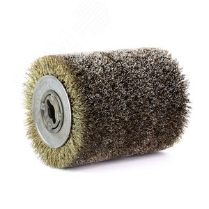 Изображение товара Щетка для 9741, Д100x120x12,7+2 отв, ворс корд латунир-я сталь 0,27 по дереву (1-111) (шт)