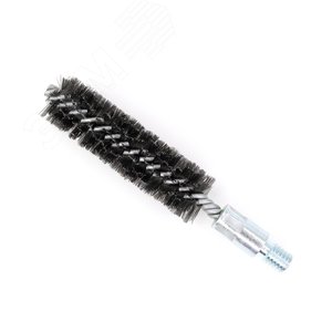 Изображение товара Щетка ерш Д30х100х160 сталь 0,25, посадка 1/2'' резьба BSW очистка котлов теплообменников дымоходов (шт)