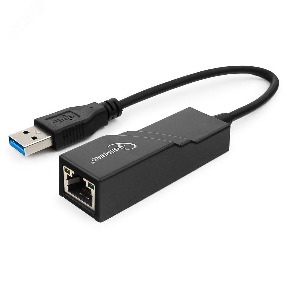 Изображение товара Сетевой адаптер Ethernet USB 3.0 RJ-45 Cablexpert NIC-U3 0.21м черный