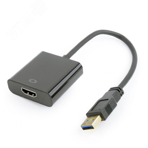Изображение товара Конвертер USB 3.0 на HDMI v.1.4, черный (шт)
